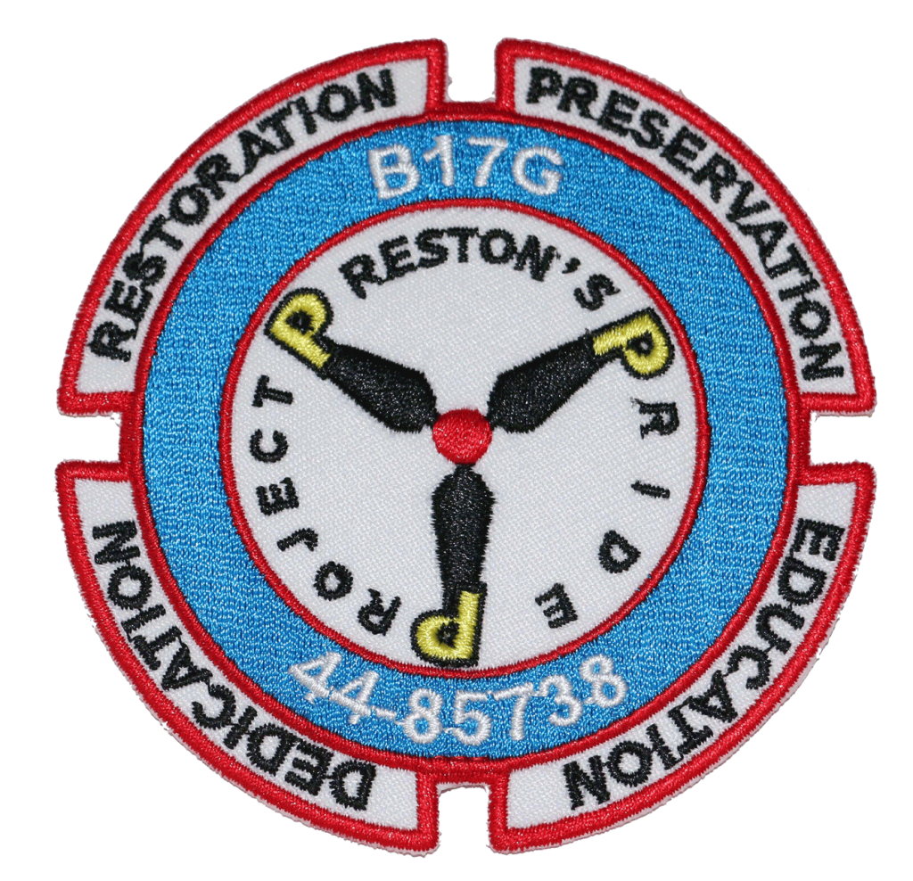 B-17 Preston's Pride Patch - B-17 Archaeology